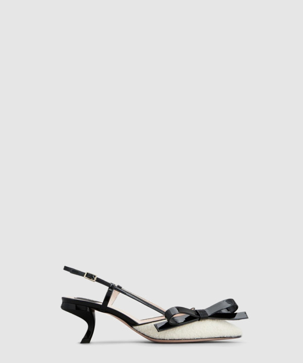 Virgule 패브릭 스트랩 펌프스 6383