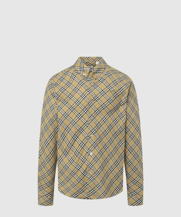 체크 코튼 셔츠