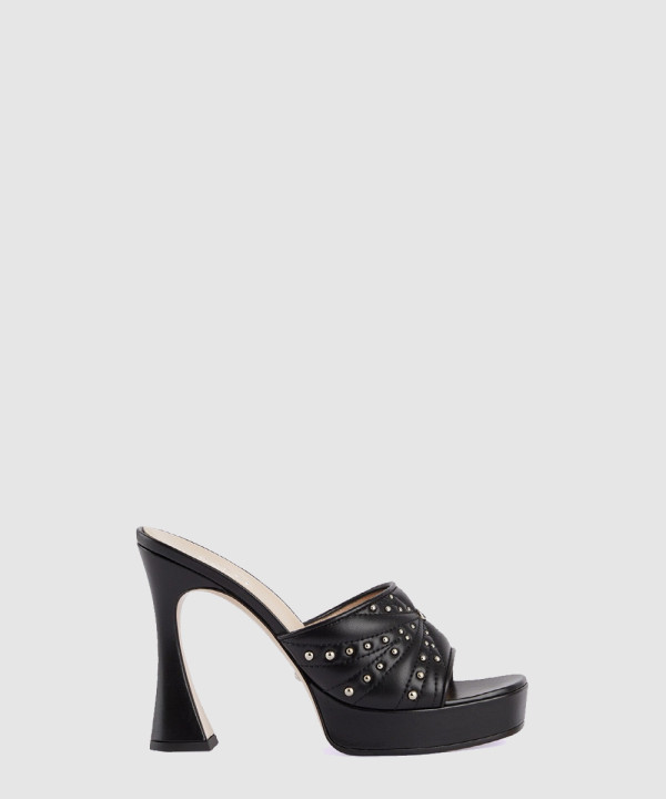 힐 슬라이드 샌들 블랙 ‎723404