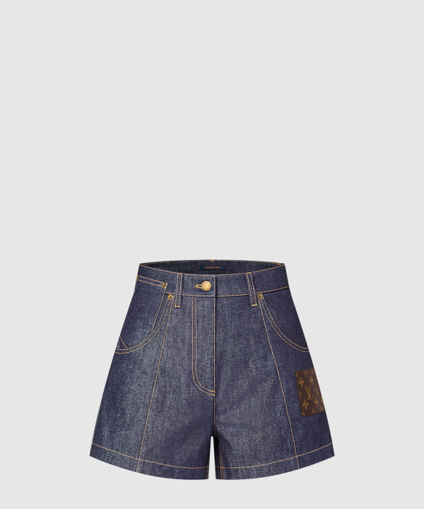 하이웨이스트 데님 반바지