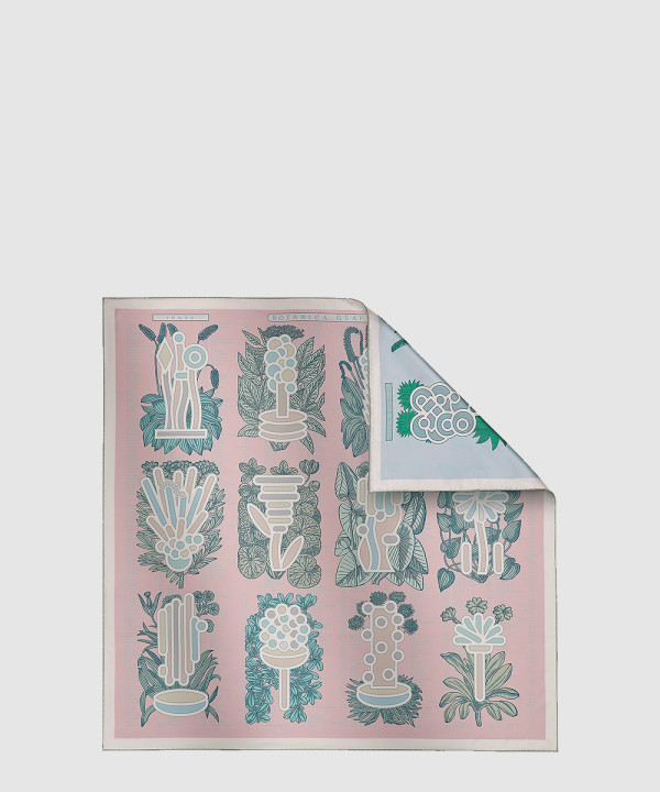 Botanica Grafica 더블 페이스 스카프 90