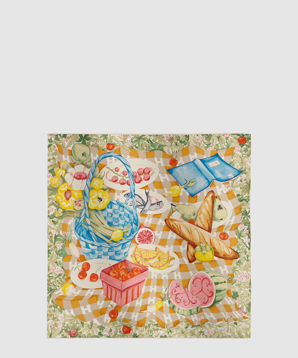 Un Carre sur l'Herbe 스카프 90