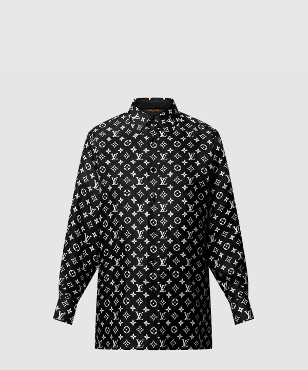 모노그램 실크 셔츠