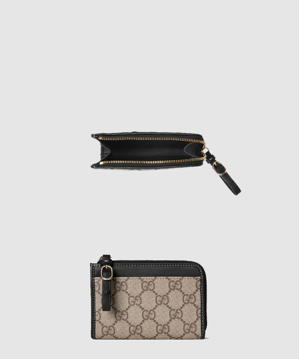 GG 엠블럼 지퍼 카드 케이스 821804