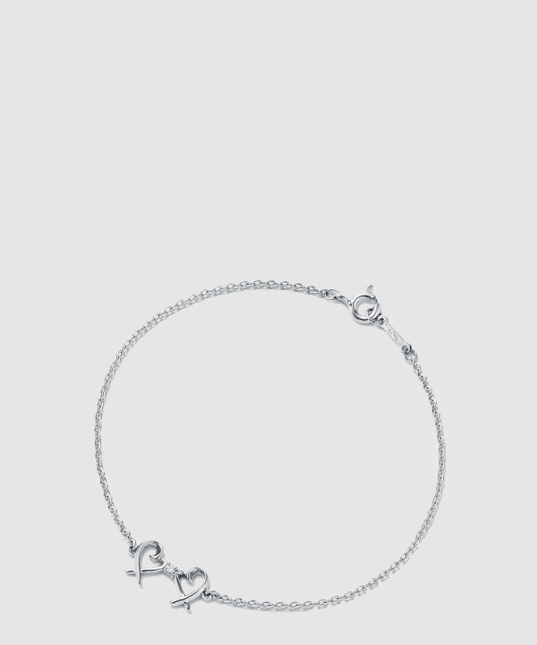 더블 러빙 하트 브레이슬릿