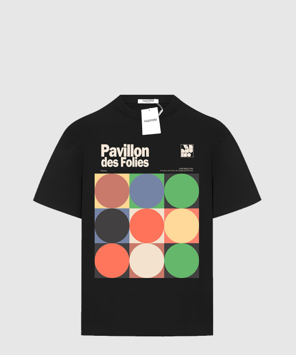 프린트 코튼 티셔츠