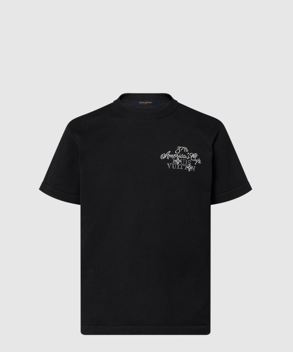 엠벨리시드 쇼트 슬리브드 코튼 크루넥