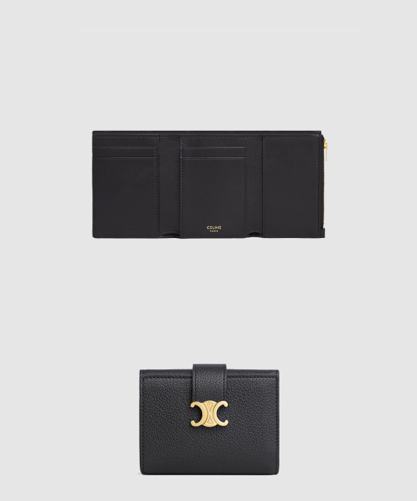 니노 파인 스트랩 지갑 서플 그레인 카프스킨 10M963