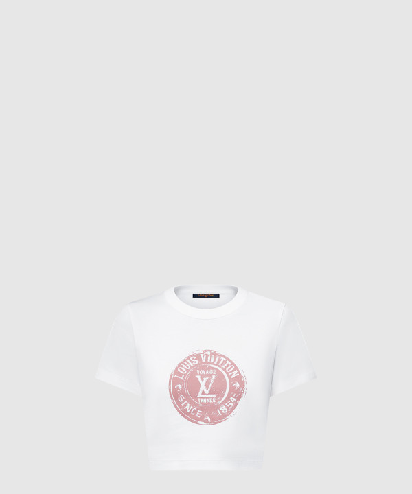 스탬프 크롭 톱