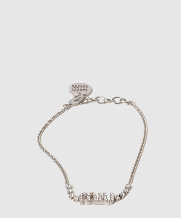 크리스털 장식 메탈 브레이슬릿 5IB454