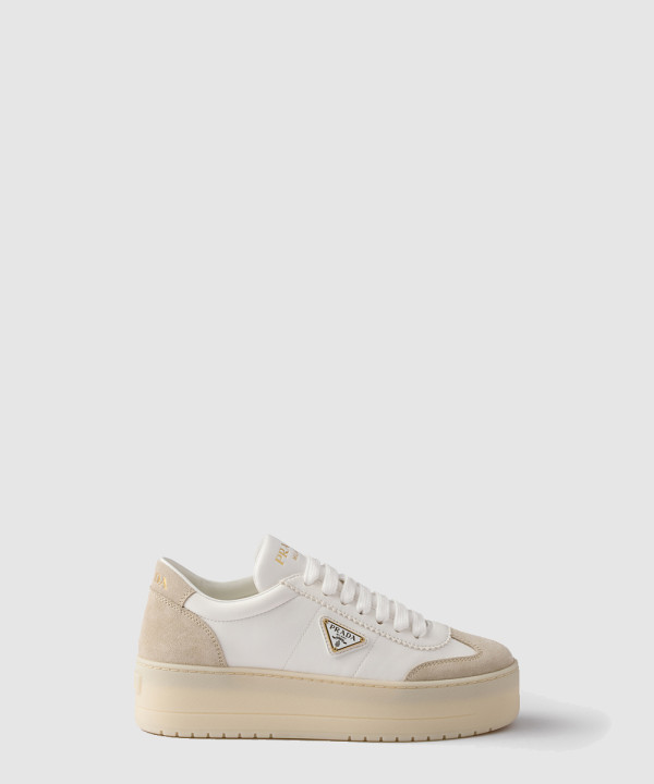 다운타운 볼드 나파 가죽 및 스웨이드 스니커즈 1E928N