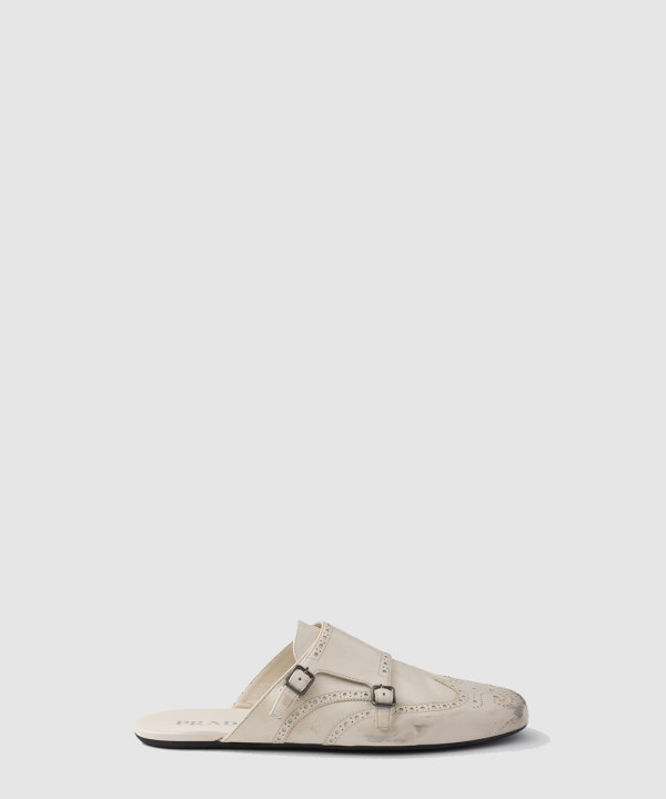 셔플 앤티크 레더 더블 몽크 스트랩 뮬  2S2992