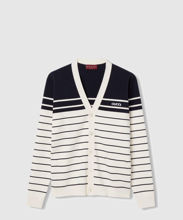 가디건 스트라이프 로고