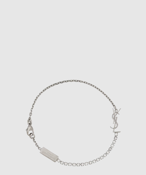 메탈 및 라인스톤 소재의 CASSANDRE 참 브레이슬릿 712345