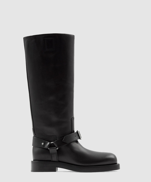 레더 새들 하이 부츠 80743661