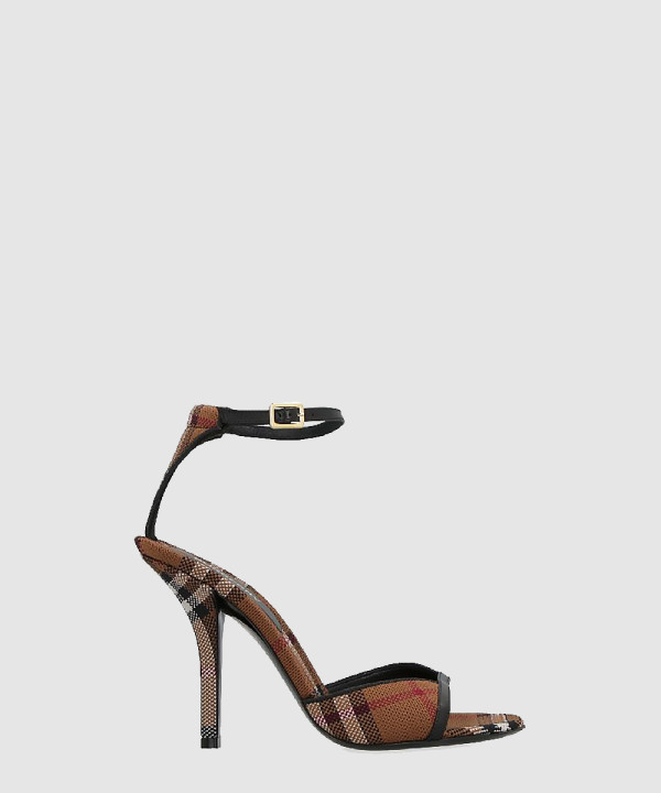 빈티지 체크 샌들 힐 80655071