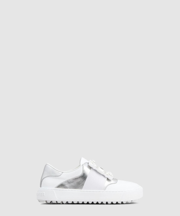 베리 비비에 다이아몬드 버클 가죽 스니커즈 6873