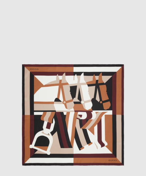 프린트 실크 까레 811167