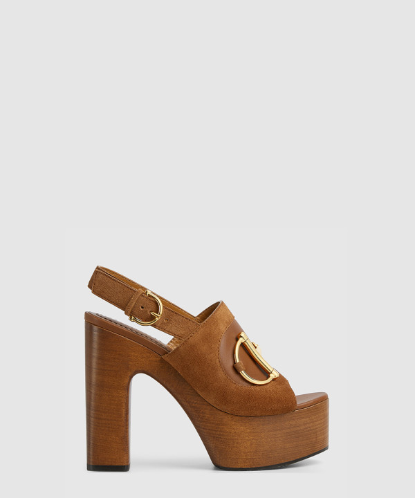 호스빗 장식이 있는 플랫폼 샌들 834420