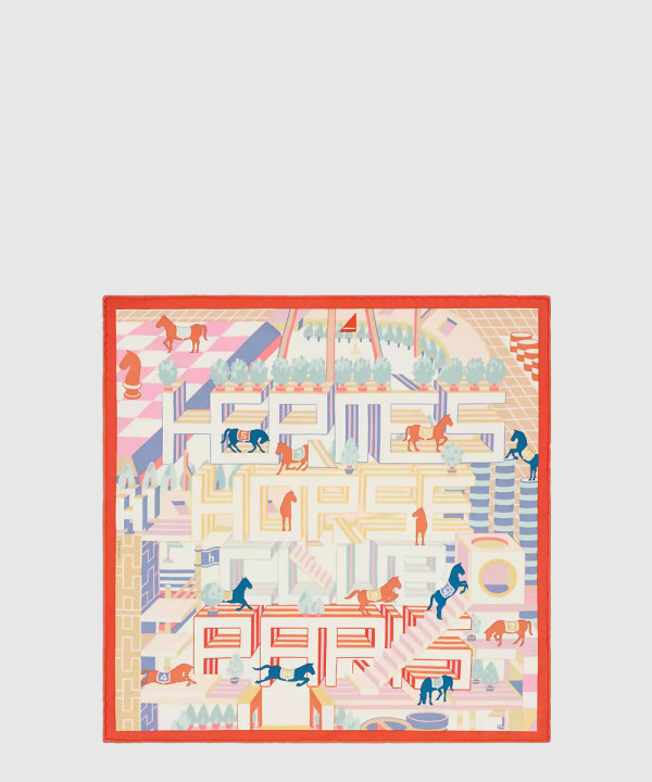 Horse Club Detail  스카프 90