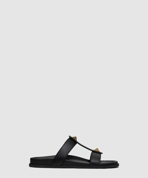 로만 스터드 송아지 가죽 슬라이드 샌들 VY0S0E