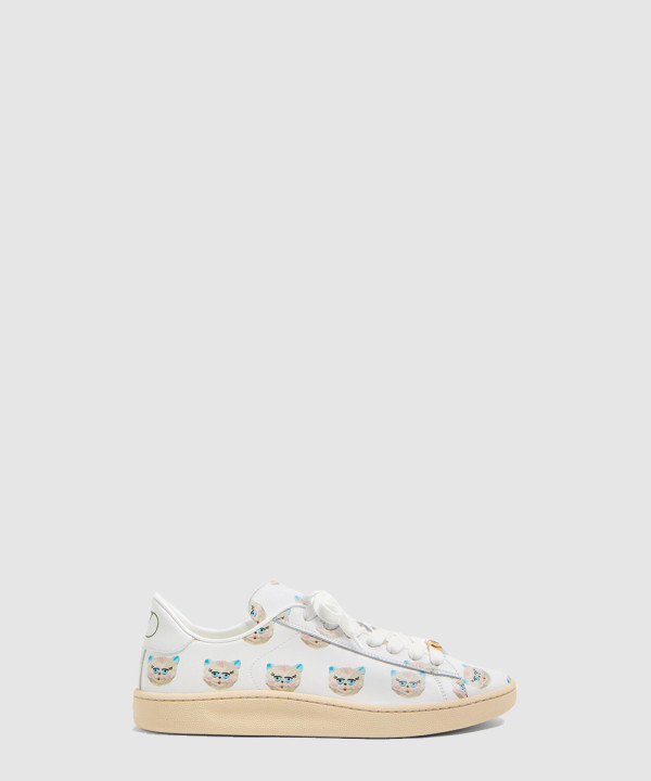 로이코 샤 드 라 메종 모티프 나파 카프스킨 스니커즈