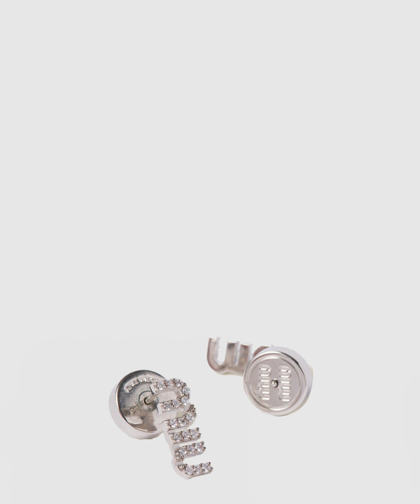 크리스털 장식 메탈 귀걸이 5IO059