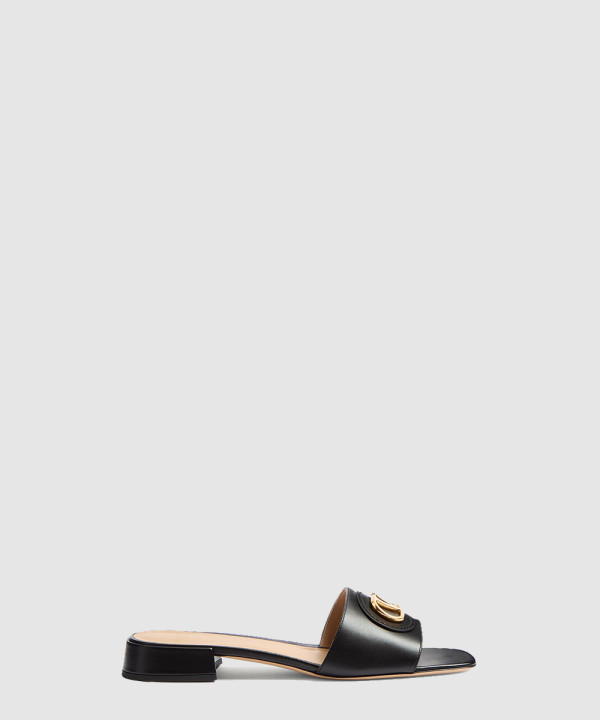 브이로고 시그니처 카프스킨 슬라이드 샌들 WS0LT0