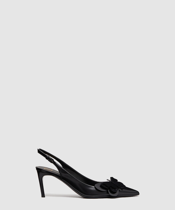 Papier-Phalene 송아지 가죽 레이스업 펌프스 4W2S0I