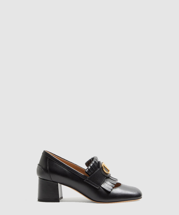 브이로고 시그니처 프린지 장식 카프스킨 펌프스 WS0LP7