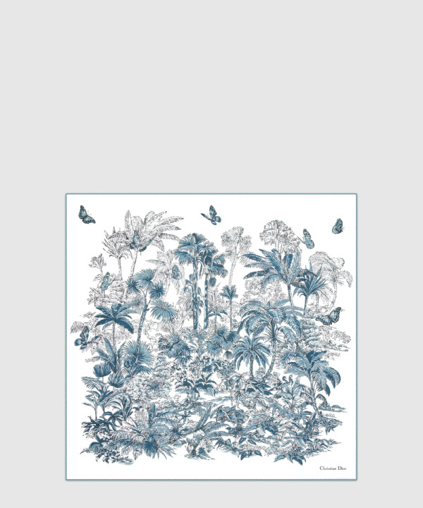 Dioriviera Toile de Jouy Palms 90 스퀘어 스카프 54JOP