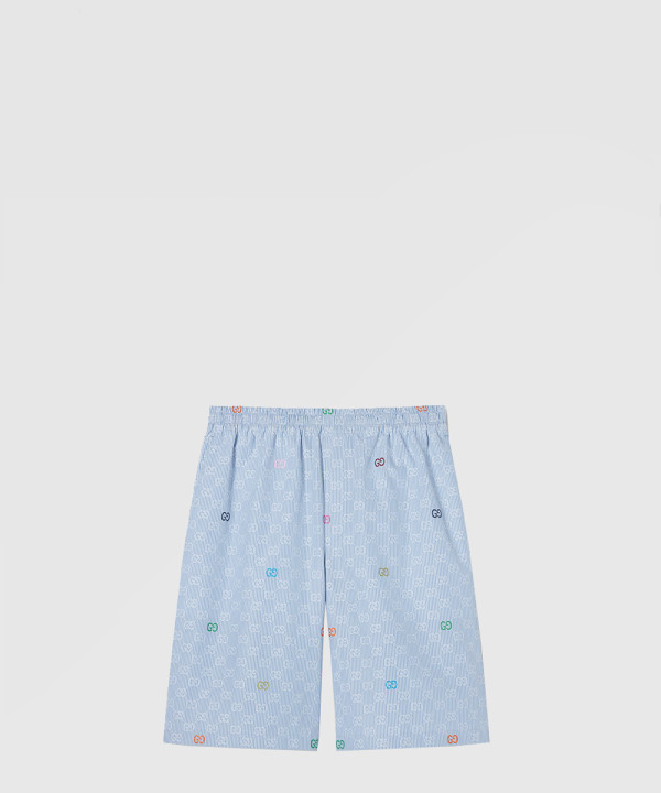 스트라이프 코튼 쇼츠