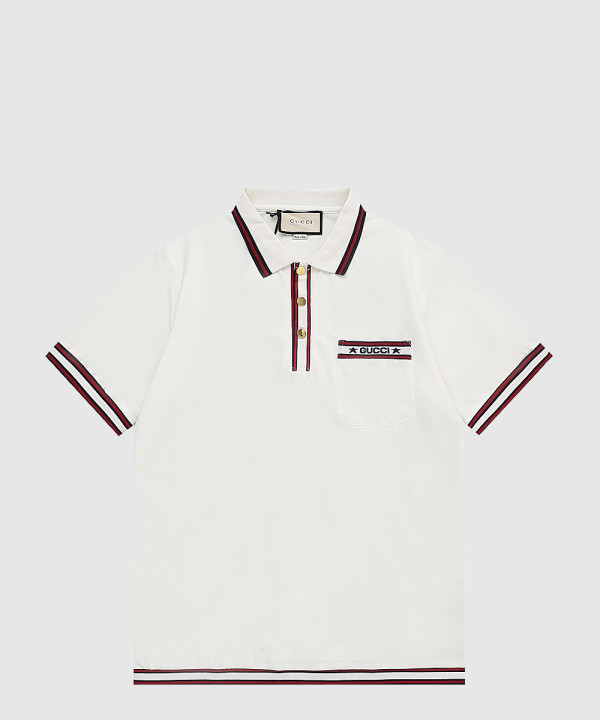 스트레치 비스코스 폴로 탑