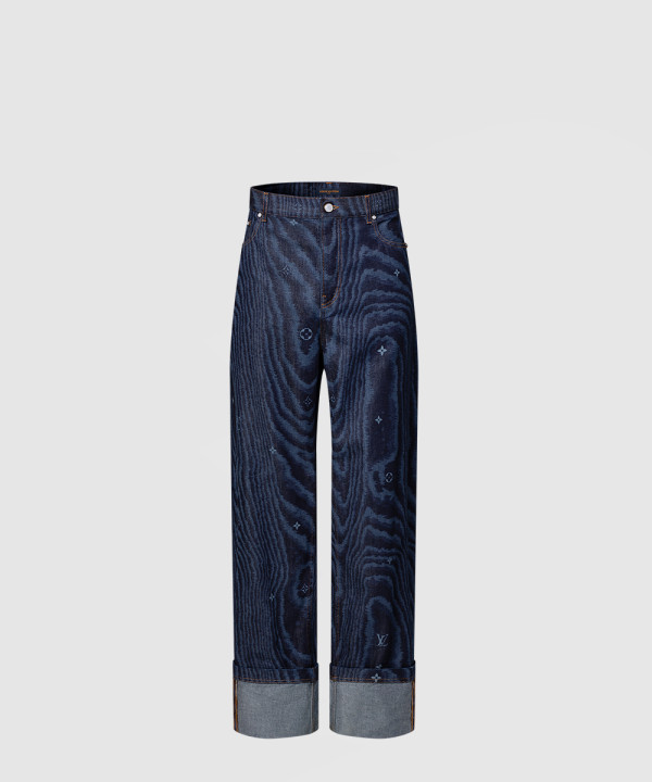 커프드 데님 스케이트 팬츠