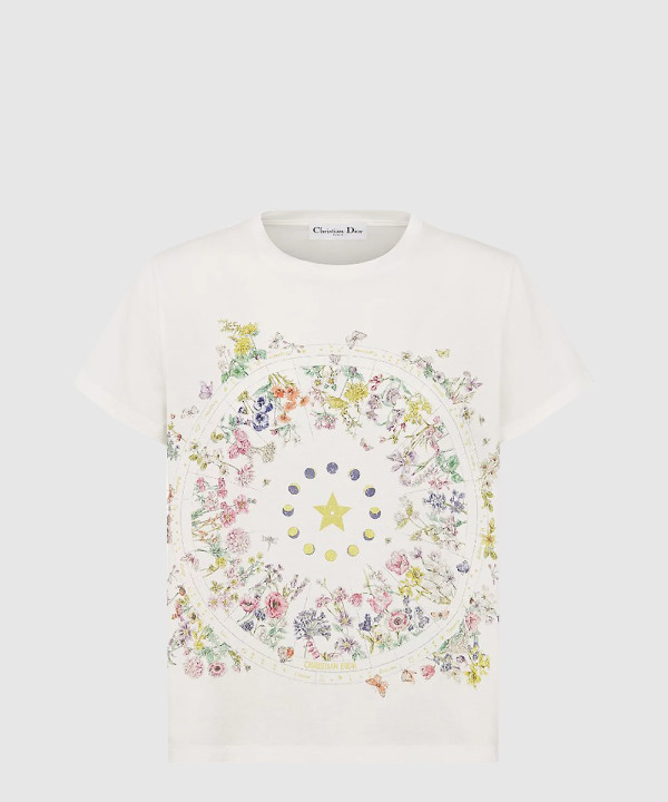 별자리 꽃무늬 티셔츠