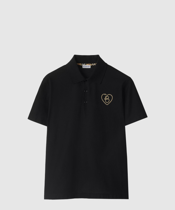 B 하트 코튼 폴로셔츠