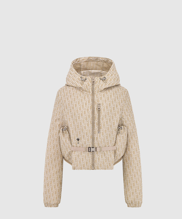 크롭 후드 재킷