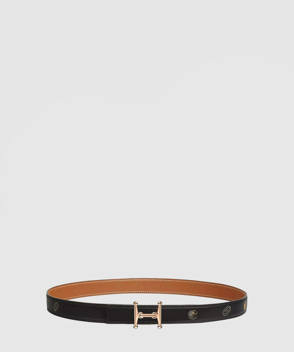 Mors H 벨트 버클 Hermes sur Mer 리버서블 가죽 스트랩