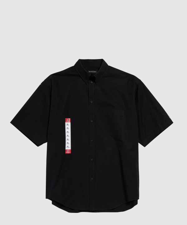 워크웨어 쇼트 슬리브 라지 핏 셔츠