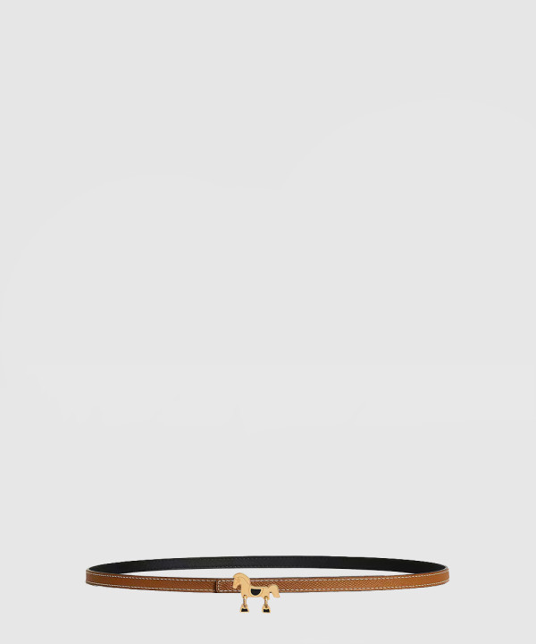 토르네이드 버클 양면 가죽 벨트