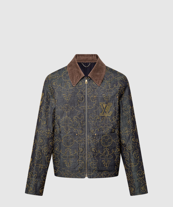 엠브로이더드 데님 워크웨어 재킷