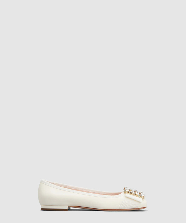 트레 비비에 스트라스 버클 발레리나 플랫 4493