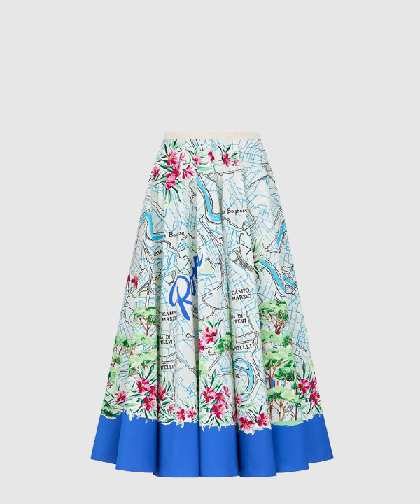 Souvenir 플레어 미디 스커트