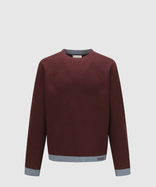 인타르시아 울 스웨터