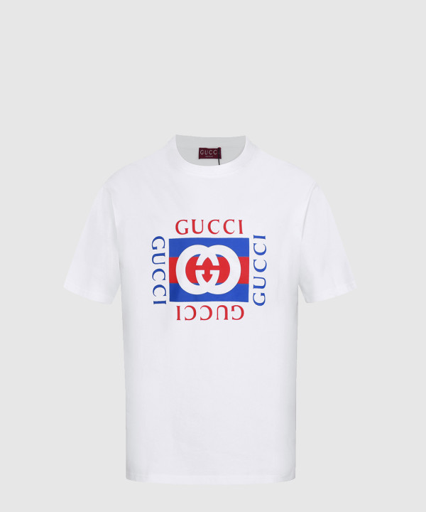 프린트 코튼 저지 티셔츠