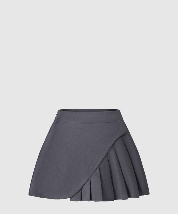 불규칙한 플리츠 스커트