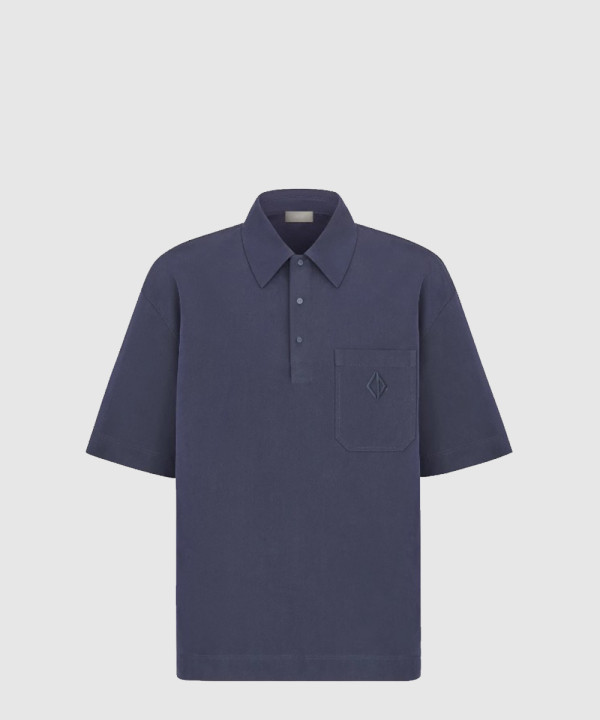 CD Diamond 자수 폴로 셔츠