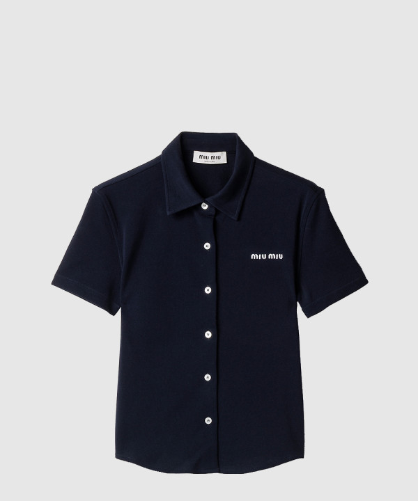 코튼 피케 셔츠