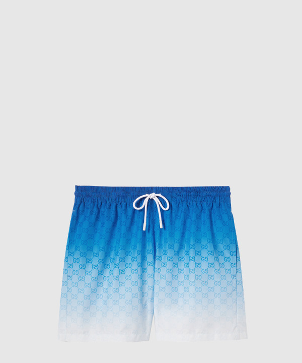 프린트 테크니컬 포플린 스위밍 쇼츠