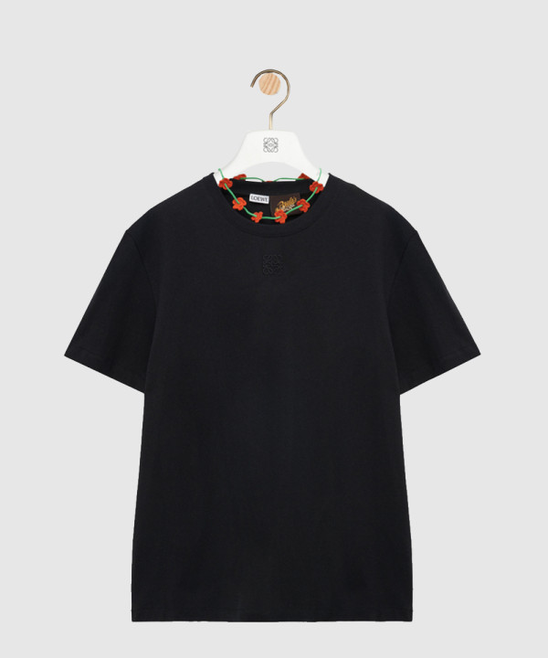 크로셰 티셔츠 코튼